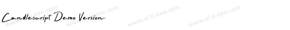 Candlescript Demo Version字体转换
